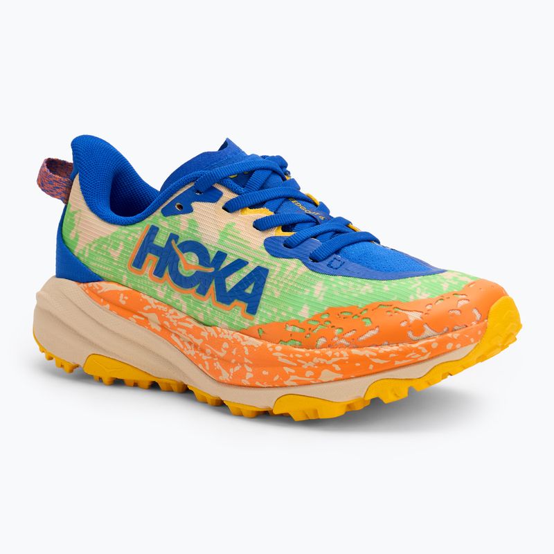 Detská bežecká obuv HOKA Speedgoat 6 ultramarine/electric lime