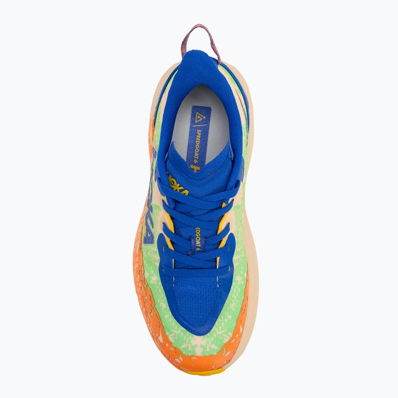 Detská bežecká obuv HOKA Speedgoat 6 ultramarine/electric lime 5