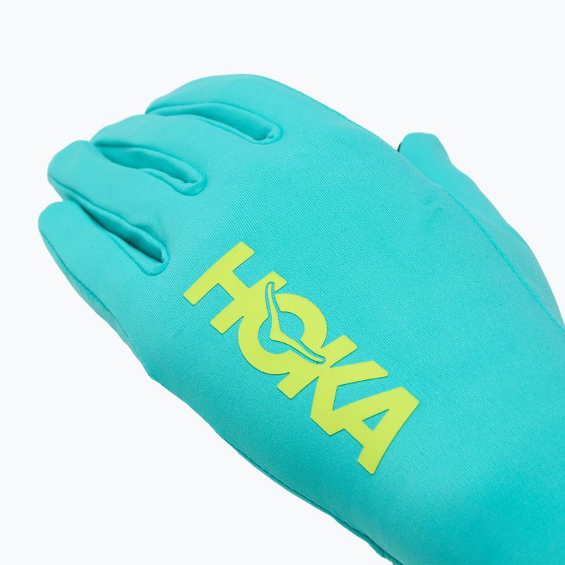Bežecké rukavice HOKA Airolite Run electric aqua 4