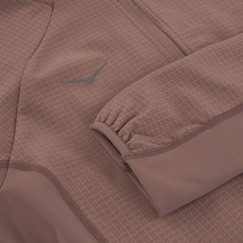 Dámska bežecká mikina HOKA Sky Glow Half Zip smokey quartz 9
