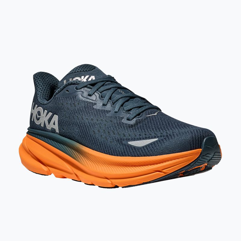 Pánska bežecká obuv HOKA 9 GTX stormy skies/orange zest