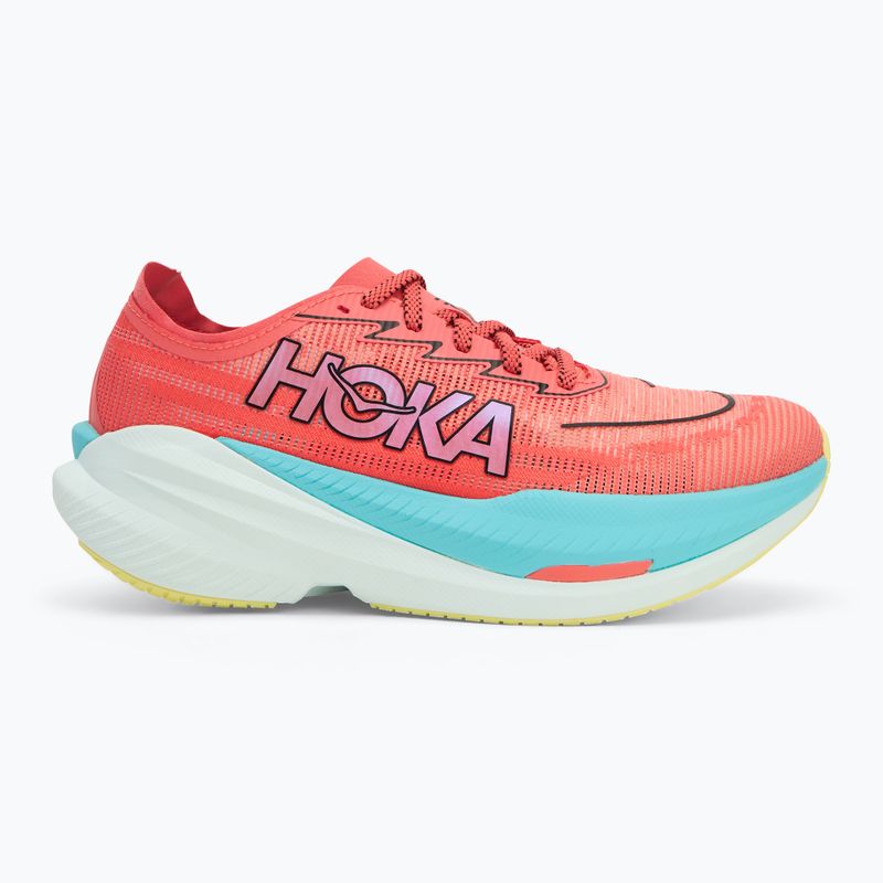 HOKA Mach X 2 pánska bežecká obuv grapefuit/electric coral 2