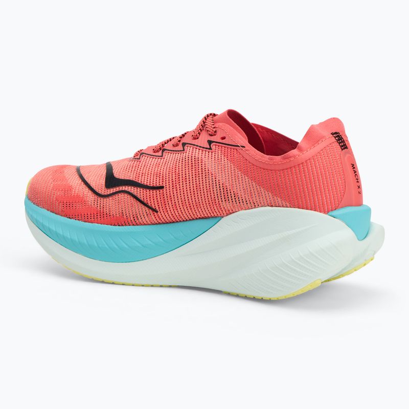 HOKA Mach X 2 pánska bežecká obuv grapefuit/electric coral 3