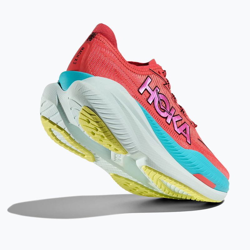 HOKA Mach X 2 pánska bežecká obuv grapefuit/electric coral 11