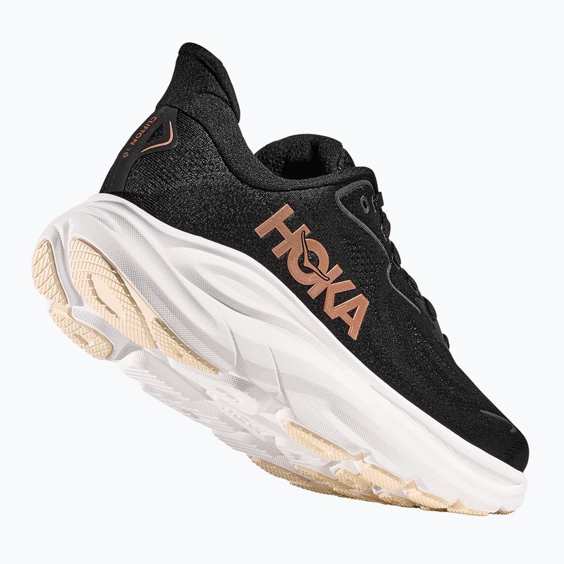 Dámska bežecká obuv HOKA Clifton 10 black/rose gold 9