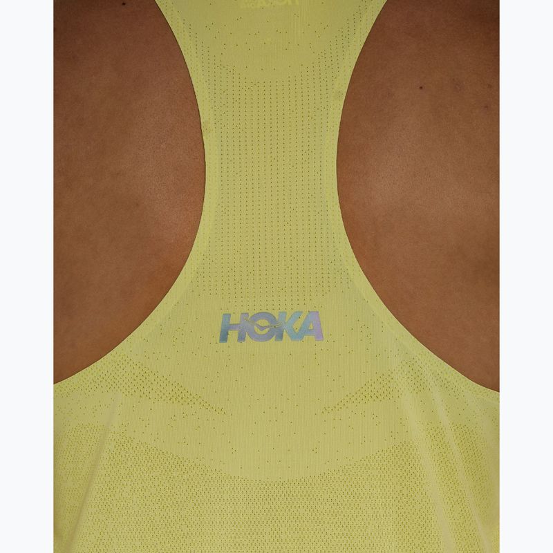 Pánske bežecké tričko HOKA Race Singlet hoka citrus 7