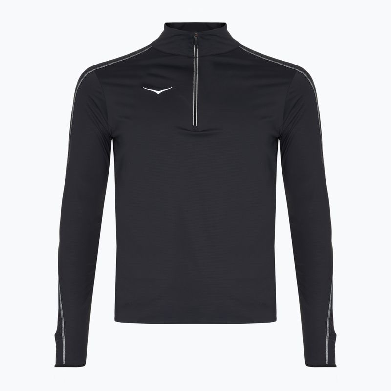 Pánska bežecká mikina HOKA GlideTech Quarter Zip black