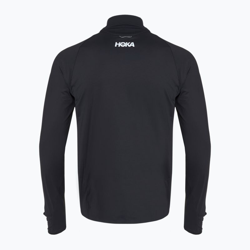 Pánska bežecká mikina HOKA GlideTech Quarter Zip black 2