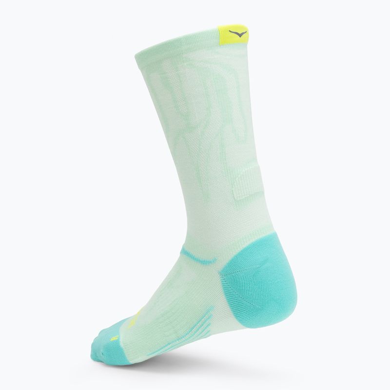 Ponožky HOKA Clifton Crew Run mint fluornite 2