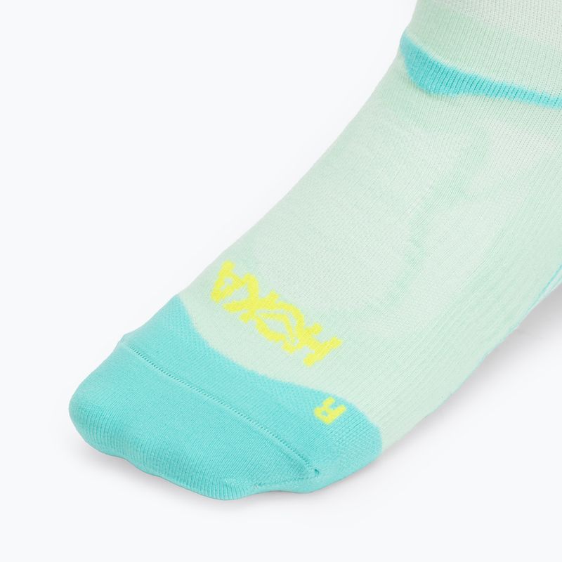 Ponožky HOKA Clifton Crew Run mint fluornite 3