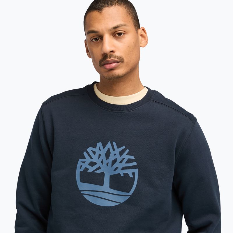 Pánska mikina Timberland Tree Logo Crew Neck dark sapphire 4