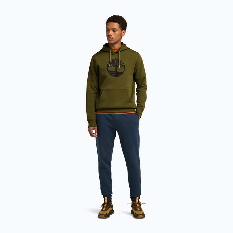 Pánska mikina Timberland Tree Logo Hoodie dark olive 2