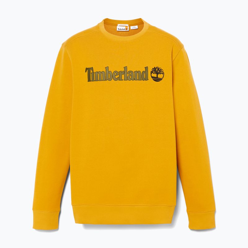 Pánska mikina Timberland Linear Logo Crew Neck chai tea 5