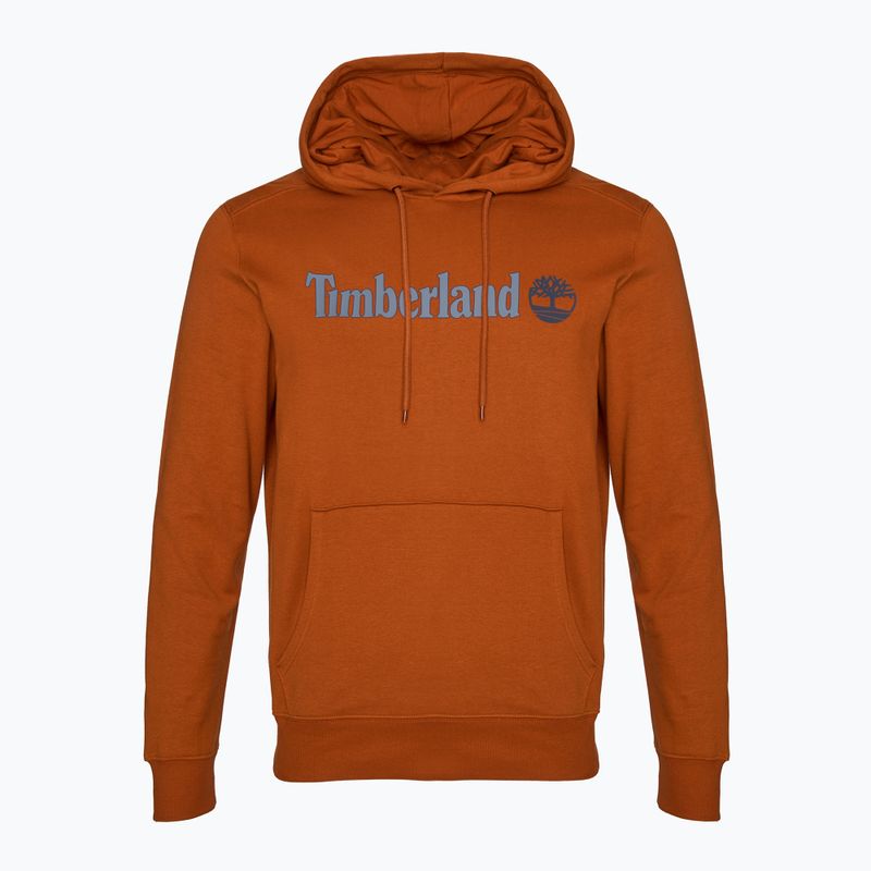 Pánska mikina Timberland Linear Logo Hoodie umber