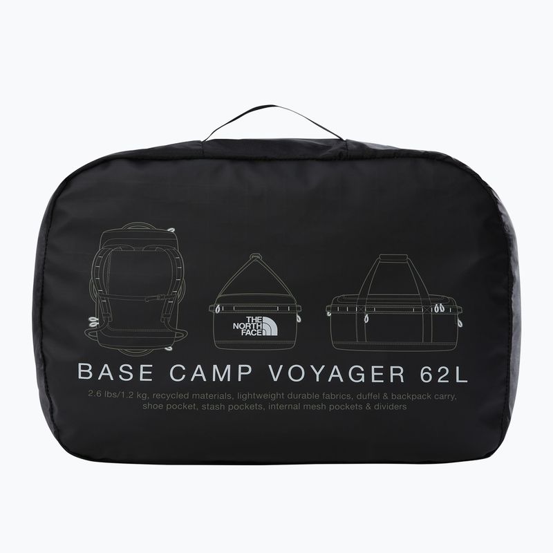 Cestovná taška The North Face Base Camp Voyager Duffel 62 l black/white/npf 5