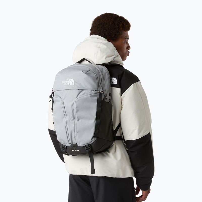 Mestský batoh The North Face Surge 31 l melt grey dark heather/tnf black 7