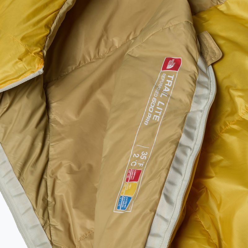 Spací vak The North Face Trail Lite Down 35 183 cm/right tnf yellow/ khaki stone 5