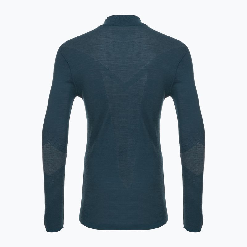 Pánska termo mikina Smartwool Intraknit Thermal Merino Base Layer 1/4 Zip twilight blue 4
