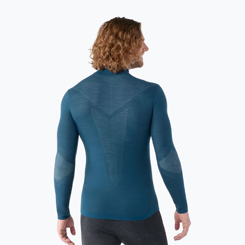 Pánska termo mikina Smartwool Intraknit Thermal Merino Base Layer 1/4 Zip twilight blue 2