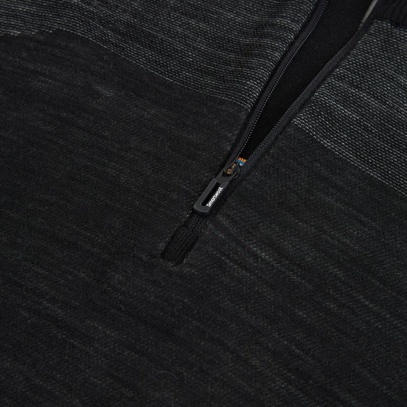 Pánska termo mikina Smartwool Intraknit Thermal Merino Base Layer 1/4 Zip black/white 3
