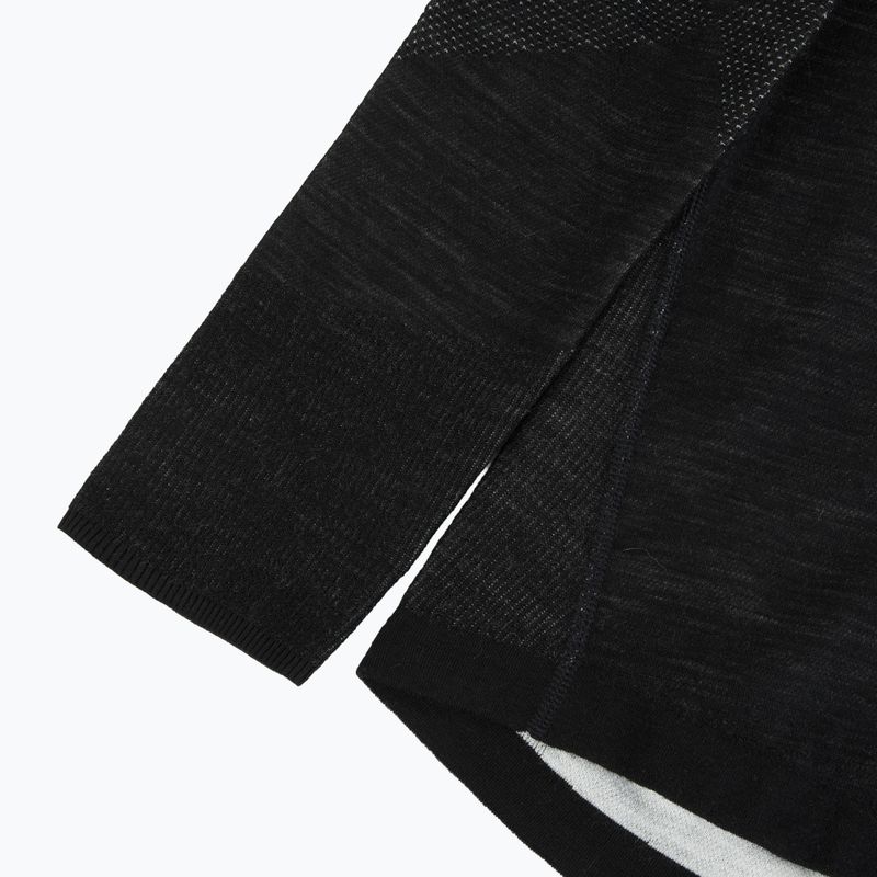 Pánska termo mikina Smartwool Intraknit Thermal Merino Base Layer 1/4 Zip black/white 4