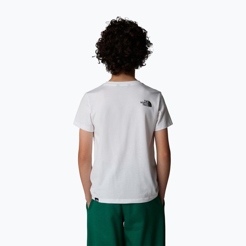 The North Face Teen Simple Dome Tee biele detské tričko 3