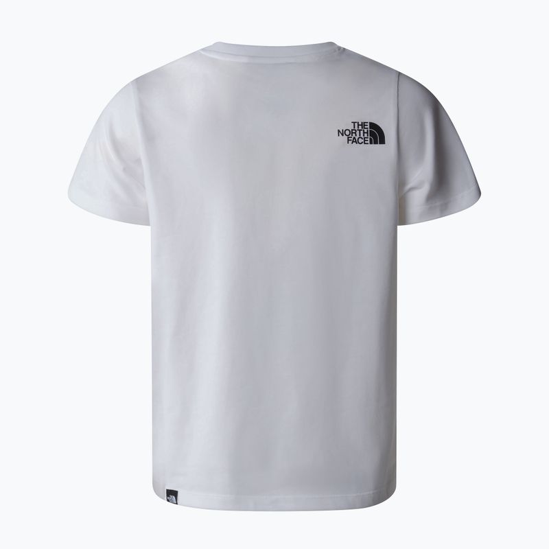 The North Face Teen Simple Dome Tee biele detské tričko 5