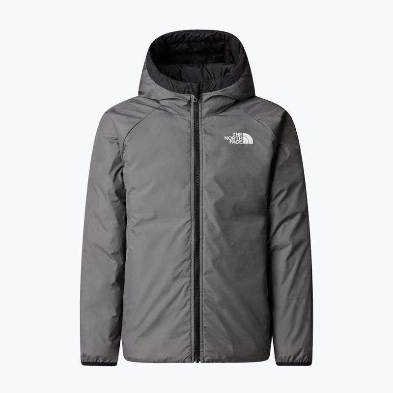 Detská páperová bunda The North Face Reversible Perrito Hooded black/smoked pearl 8