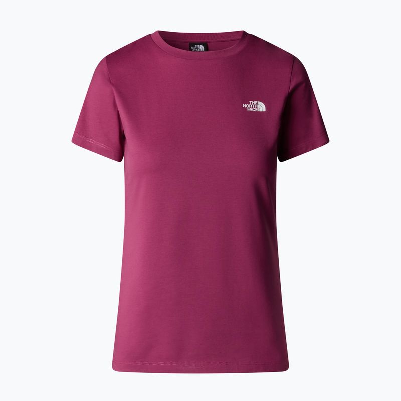 Dámske tričko The North Face Simple Dome Slim Tee cyber berry 4