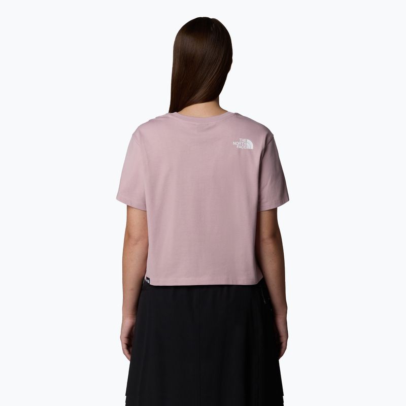 Dámske tričko The North Face Simple Dome Cropped Slim Tee metal pink 3