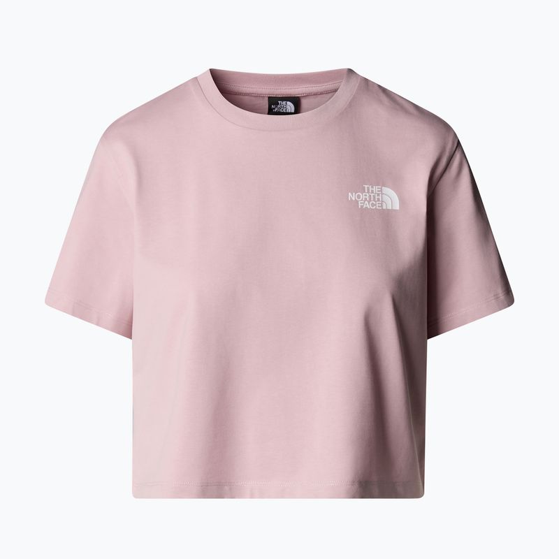 Dámske tričko The North Face Simple Dome Cropped Slim Tee metal pink 4