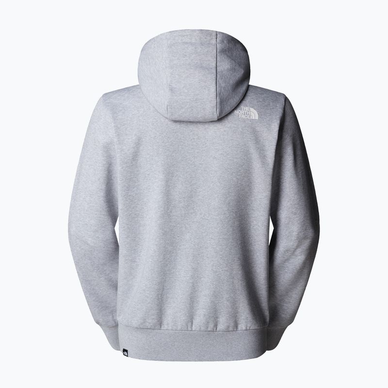 Pánska mikina The North Face Simple Dome Hoodie tnf medium grey heather 5