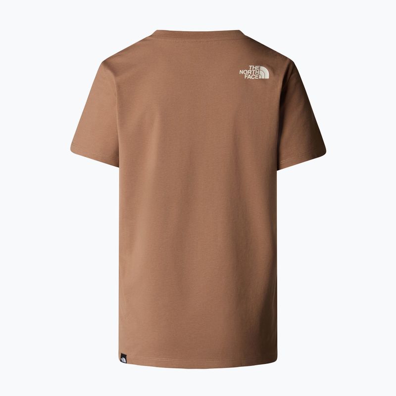 Dámske bežecké tričko The North Face Relaxed Easy Tee latte/white dune 5
