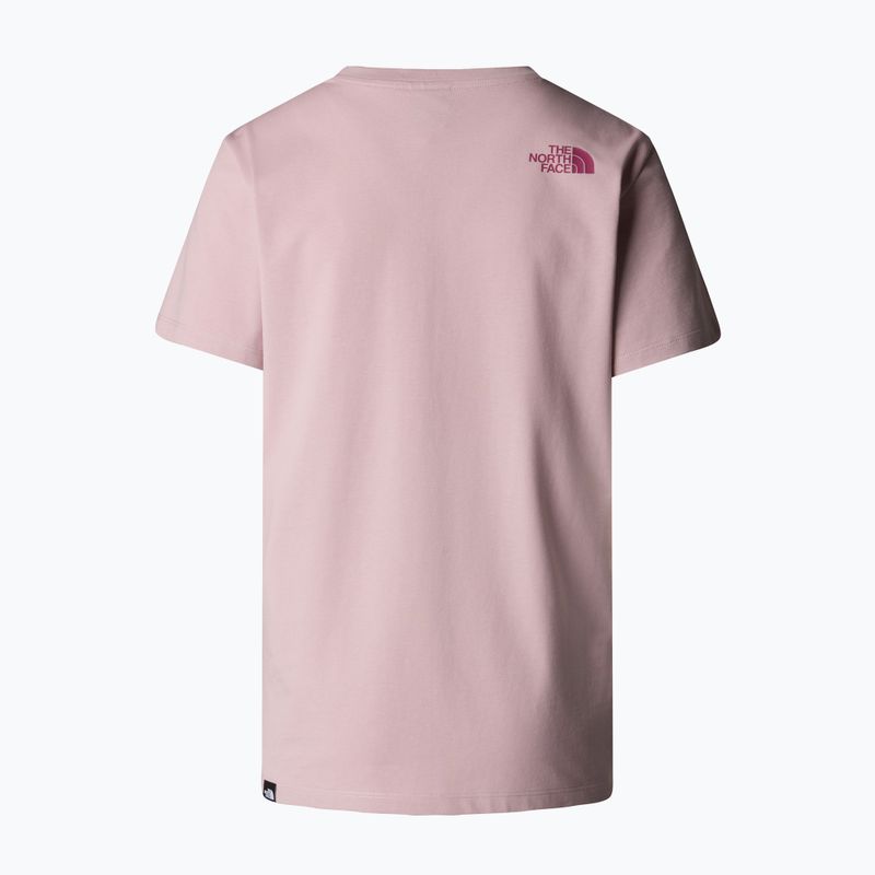 Dámske bežecké tričko The North Face Relaxed Easy Tee metal pink/cyber berry 5