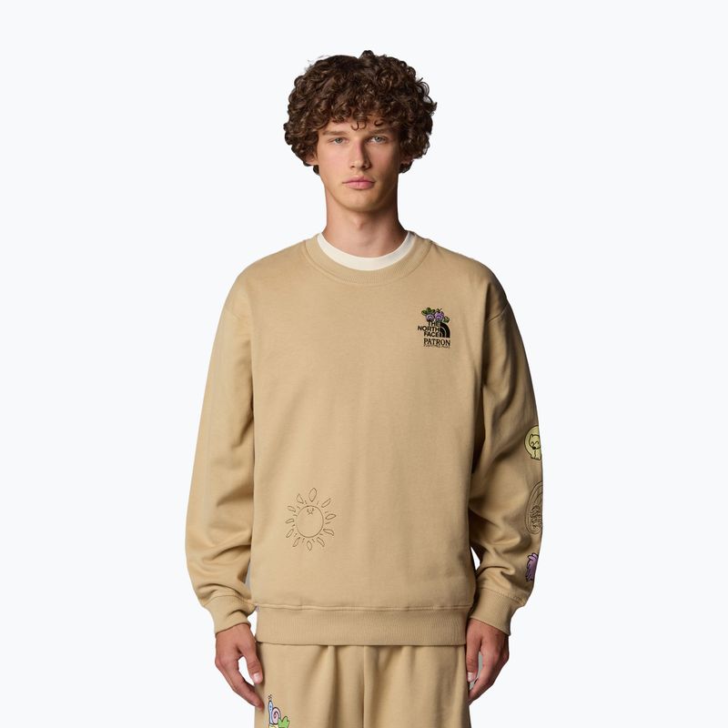 Mikina The North Face Mountain Cleanup Over khaki stone