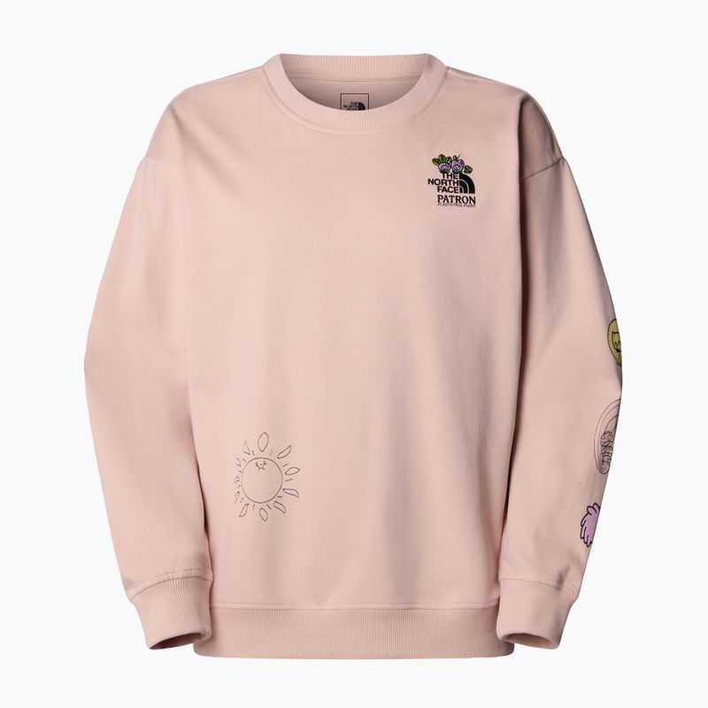 Mikina The North Face Mountain Cleanup Over pink moss