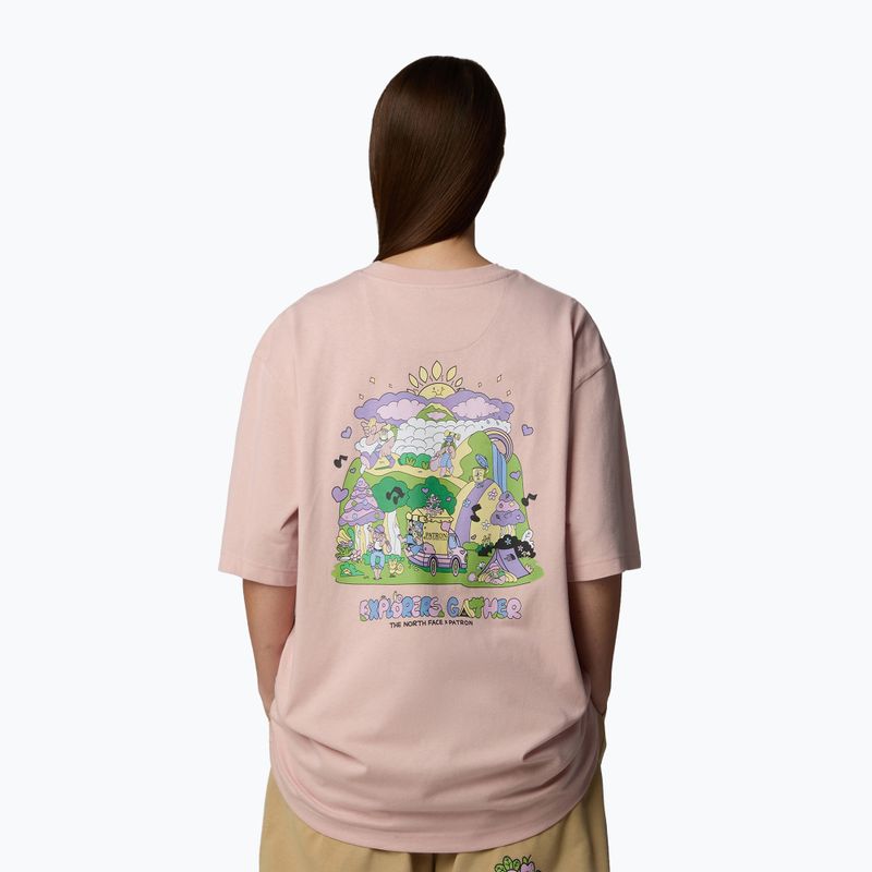 Pánske tričko The North Face Reflective Box Nse Tee pink moss 3