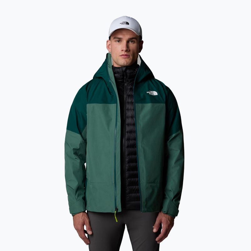 Pánska bunda do dažďa The North Face Jazzi 3L Gtx duck green/deep nori 4