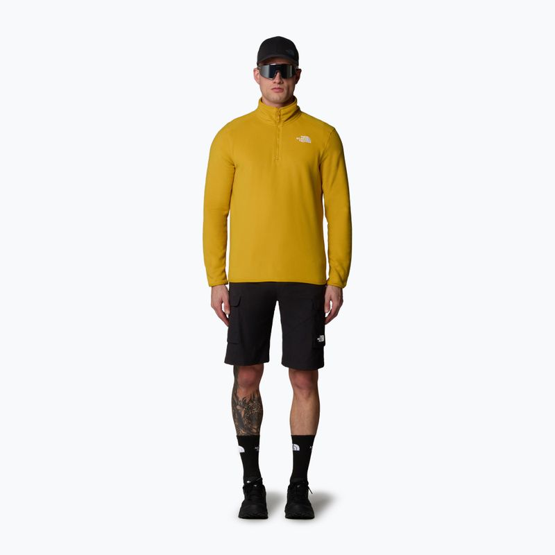 Pánska mikina The North Face 100 Glacier 1/4 Zip turmeric 2