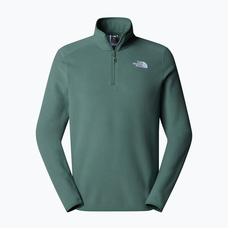 Pánska mikina The North Face 100 Glacier 1/4 Zip medium duck green