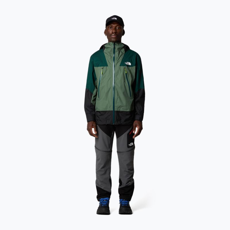 Pánska bunda do dažďa The North Face Signal 2.5L Dryvent duck green/deep nori/tnf black 2