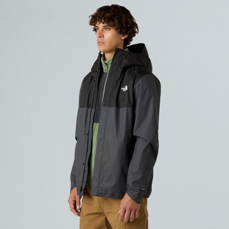 Muška kišna jakna The North Face Quest Zip-In asfaltno siva/crna 3