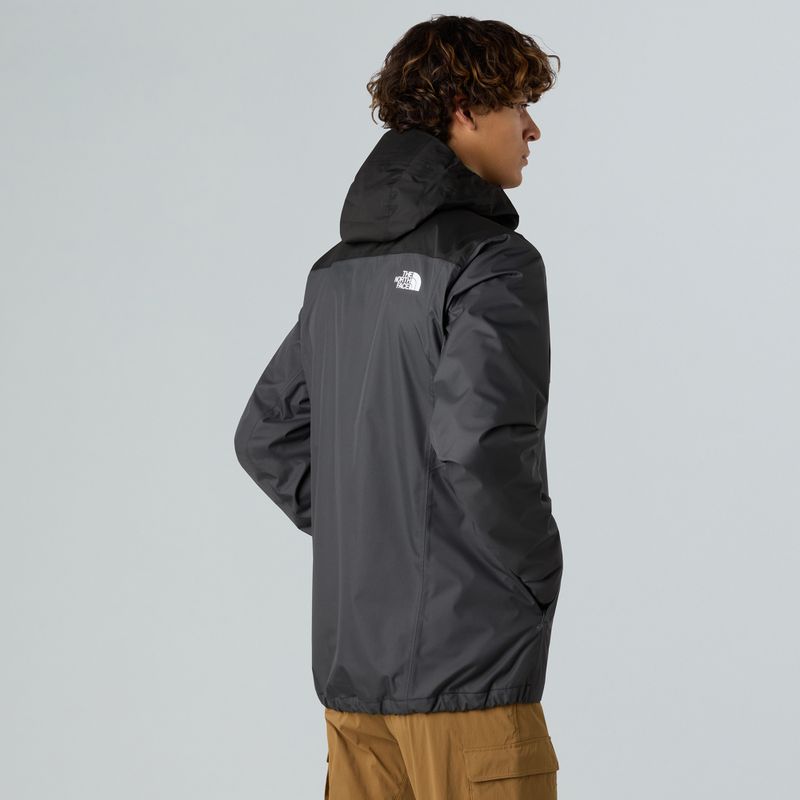 Muška kišna jakna The North Face Quest Zip-In asfaltno siva/crna 4