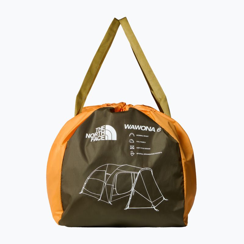 Kempingový stan pre 6 osôb The North Face Wawona 6P light exuberance orange/ timber tan/ 14
