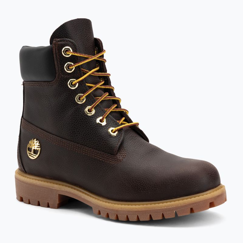 Pánske topánky Timberland Premium 6 Inch Lace Up Waterproof dark brown/full grain/black