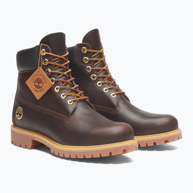 Pánske topánky Timberland Premium 6 Inch Lace Up Waterproof dark brown/full grain/black 11