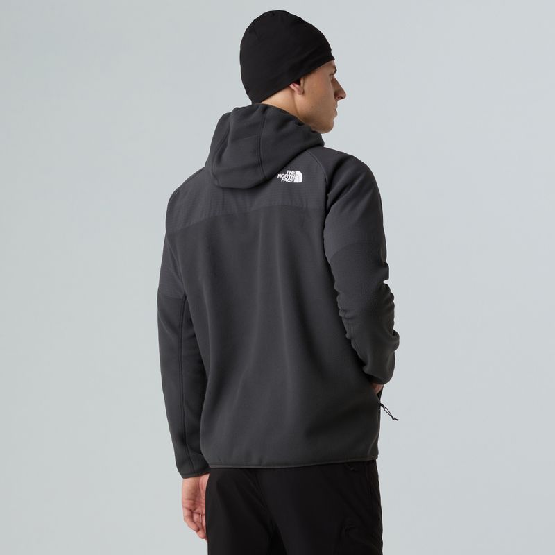 Pánska mikina The North Face Glacier Heavyweight Full Zip HD asphalt grey/black 3
