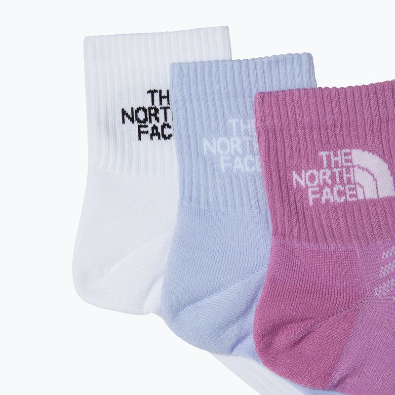 The North Face Multi Sport Cush Quarter Sock 3 páry tnf white/purple 2