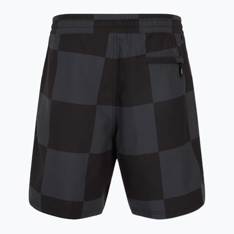 Pánske šortky Vans Primary Checkerboard Elastic Boardshort black/asphalt 2