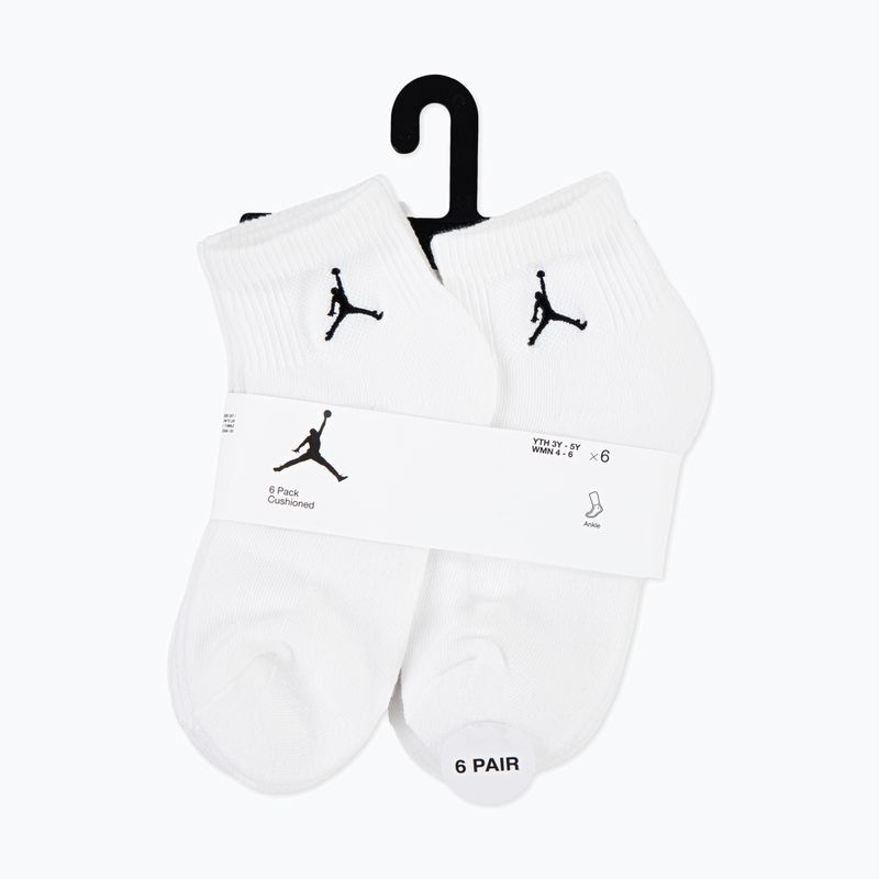Ponožky Jordan JHN Eeryday Essentials 6 párov biele 3